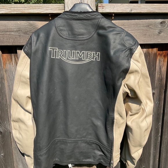 Leather motorcycle jacket - Picture 3 of 3